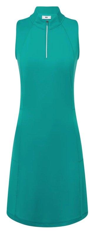 FootJoy 1/4 Zip Sleeveless golfové šaty, tyrkysové