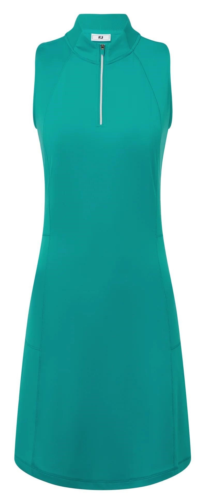 FootJoy 1/4 Zip Sleeveless golfové šaty, tyrkysové