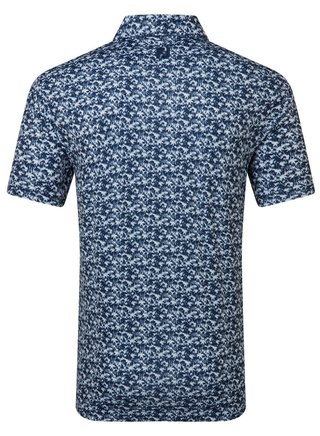 FootJoy Hidden Palm Print Lisle pánské polo, bílo/modré