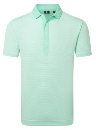 FootJoy Feeder Stripe Pique pánské polo, sea glass