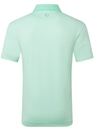 FootJoy Feeder Stripe Pique pánské polo, sea glass