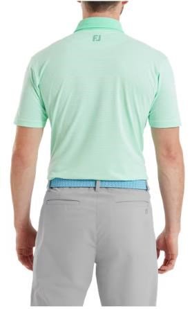 FootJoy Feeder Stripe Pique pánské polo, sea glass