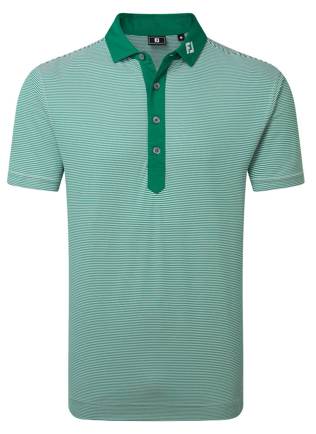 FootJoy Feeder Stripe Pique pánské polo, field green