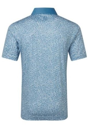 FootJoy Condensed Camo Print Lisle pánské polo, white/chambray/coastal blue