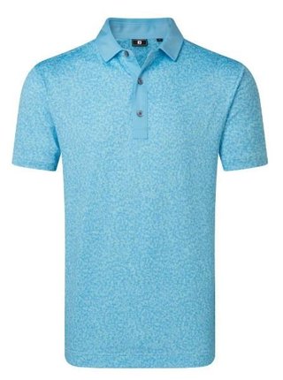 FootJoy Condensed Camo Print Lisle pánské polo, sea glass/blue reef/deep reef