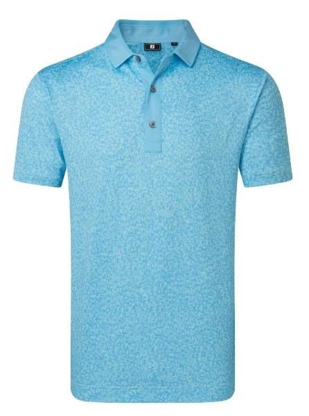 FootJoy Condensed Camo Print Lisle pánské polo, sea glass/blue reef/deep reef