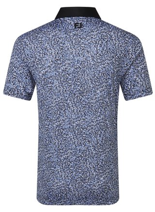 FootJoy Condensed Camo Print Lisle pánské polo, white/vivid violet/black
