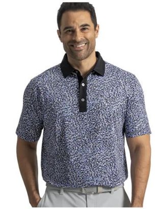 FootJoy Condensed Camo Print Lisle pánské polo, white/vivid violet/black
