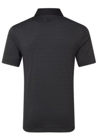 FootJoy Star Geo Jacquard pánské polo, černé