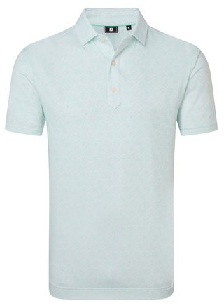 FootJoy Wingtip Floral Lisle pánské polo, white/sea glass
