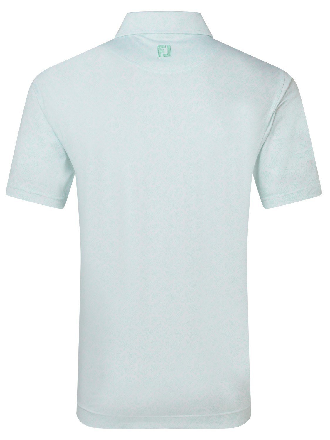 FootJoy Wingtip Floral Lisle pánské polo, white/sea glass