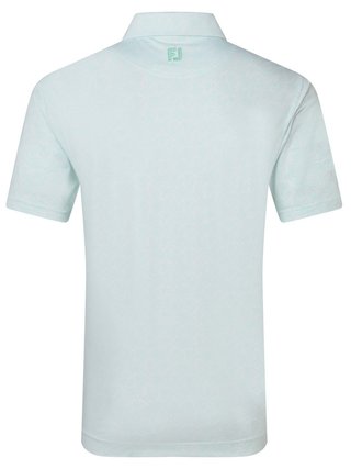 FootJoy Wingtip Floral Lisle pánské polo, white/sea glass
