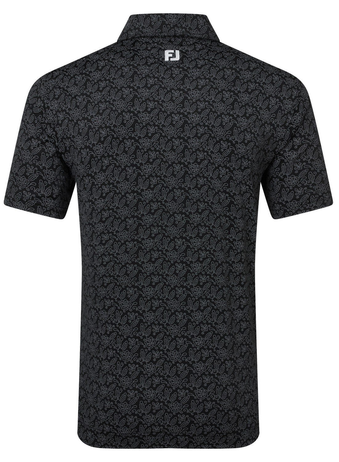 FootJoy Wingtip Floral Lisle pánské polo, černé