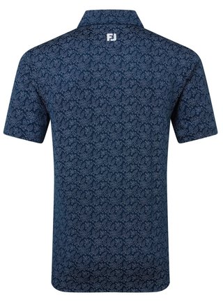 FootJoy Wingtip Floral Lisle pánské polo, modré