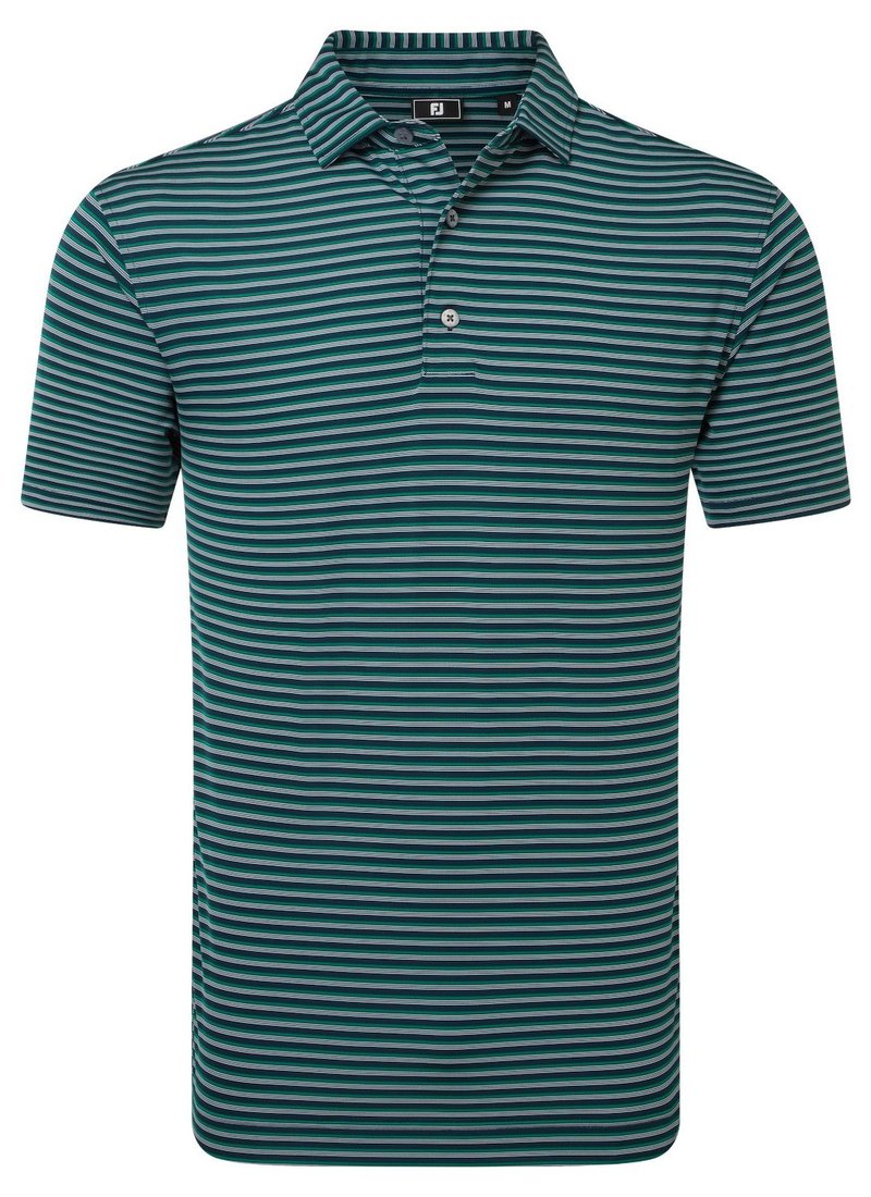 FootJoy Shadow Stripe Lisle pánské polo, tmavě modré