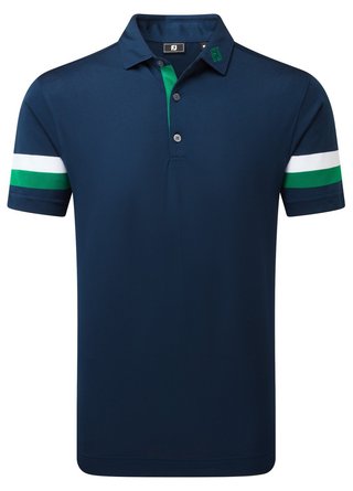 FootJoy Sleeve Stripe Pique pánské polo, navy/field green/white