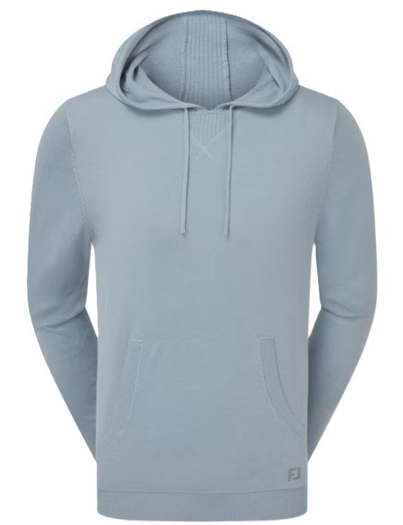FootJoy drirelease Knit Hoodie pánská mikina, chambray