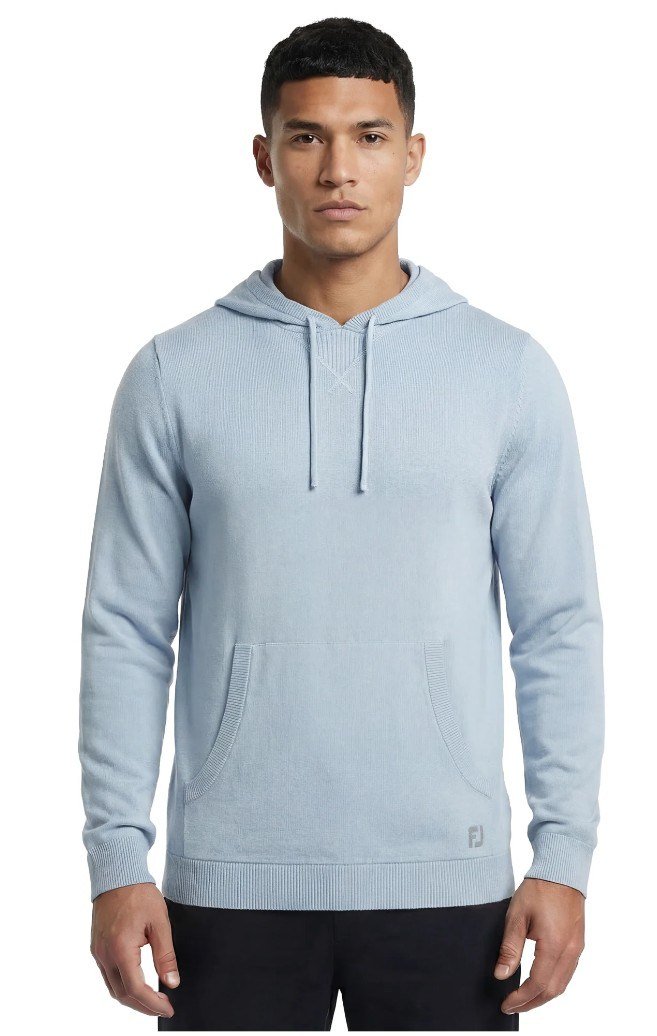 FootJoy drirelease Knit Hoodie pánská mikina, chambray