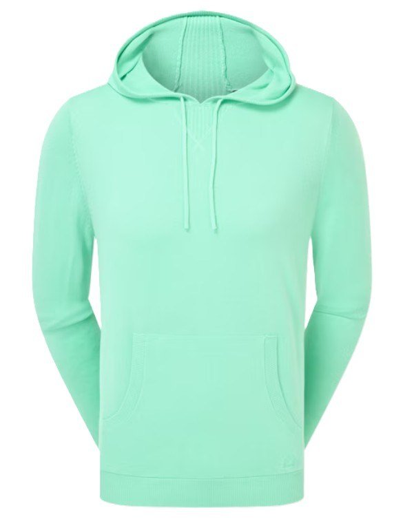 FootJoy drirelease Knit Hoodie pánská mikina, sea glass