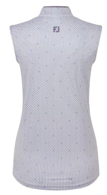 FootJoy Zip Front Tank Printed dámské polo, navy/white/dusty violet