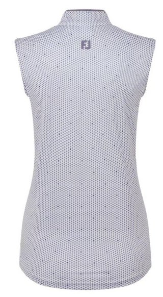 FootJoy Zip Front Tank Printed dámské polo, navy/white/dusty violet