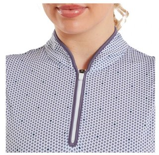 FootJoy Zip Front Tank Printed dámské polo, navy/white/dusty violet