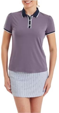FootJoy Cap Sleeve dámské polo, dusty violet/navy