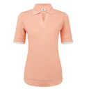 FootJoy Texture Knit dámské polo, desert peach/white
