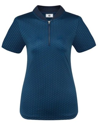 FootJoy Zip Blade dámské polo, tonal tile navy print