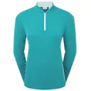 FootJoy 1/4 Zip Blade Collar Midlayer dámská mikina, tile blue/glacial blue/white