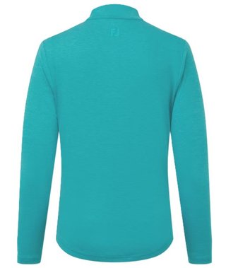 FootJoy 1/4 Zip Blade Collar Midlayer dámská mikina, tile blue/glacial blue/white