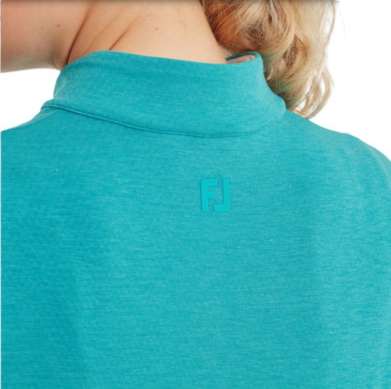FootJoy 1/4 Zip Blade Collar Midlayer dámská mikina, tile blue/glacial blue/white