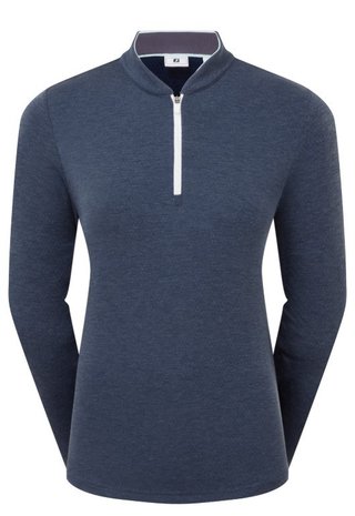 FootJoy 1/4 Zip Blade Collar Midlayer dámská mikina, navy/dusty violet/glacial blue