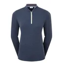 FootJoy 1/4 Zip Blade Collar Midlayer dámská mikina, navy/dusty violet/glacial blue