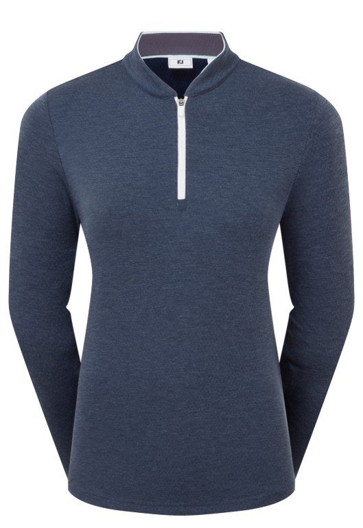 FootJoy 1/4 Zip Blade Collar Midlayer dámská mikina, navy/dusty violet/glacial blue