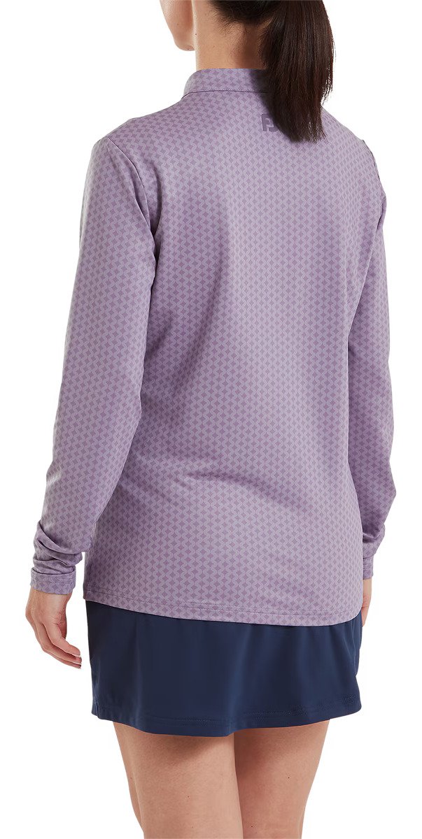 Midlayer Full Zip Printed Sleeve dámská mikina, dusty violet