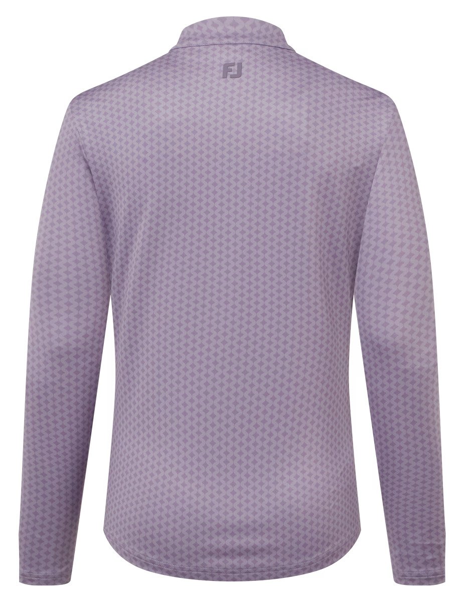 Midlayer Full Zip Printed Sleeve dámská mikina, dusty violet