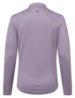 Midlayer Full Zip Printed Sleeve dámská mikina, dusty violet