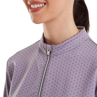 Midlayer Full Zip Printed Sleeve dámská mikina, dusty violet