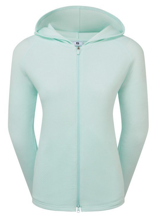 FootJoy Full-Zip Ottoman Hoodie dámská mikina, glacial blue