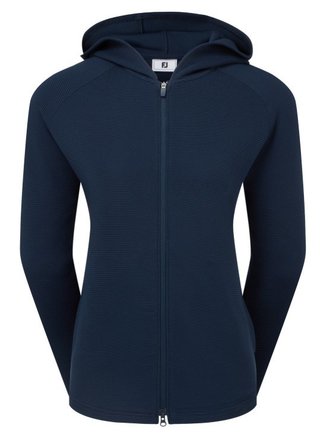 FootJoy Full-Zip Ottoman Hoodie dámská mikina, tmavě modrá