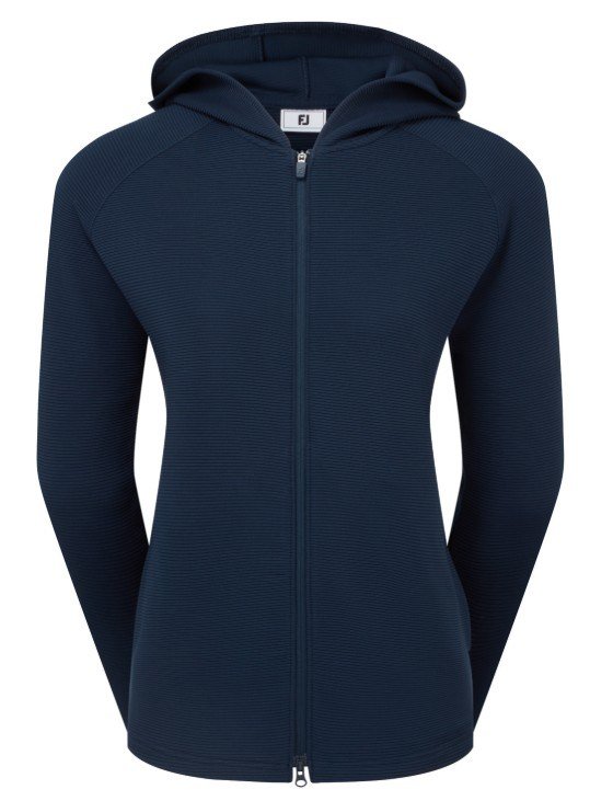 FootJoy Full-Zip Ottoman Hoodie dámská mikina, tmavě modrá