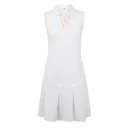 FootJoy Pleated golfové šaty, white/desert peach