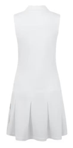 FootJoy Pleated golfové šaty, white/desert peach