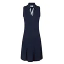 FootJoy Pleated golfové šaty, tmavě modro/bílé