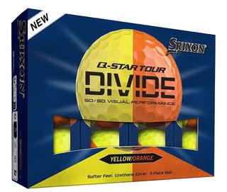 Srixon Q-Star Tour Divide golfové míčky, žluto/oranžové