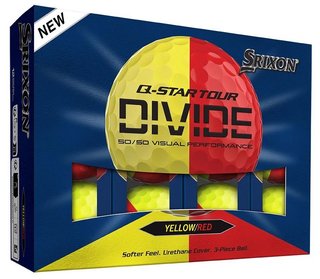 Srixon Q-Star Tour Divide golfové míčky, žluto/červnené