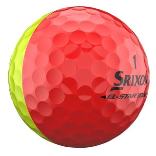 Srixon Q-Star Tour Divide golfové míčky, žluto/červnené