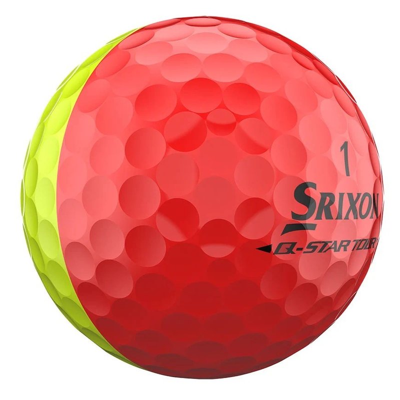 Srixon Q-Star Tour Divide golfové míčky, žluto/červnené