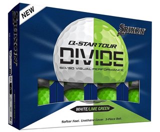 Srixon Q-Star Tour Divide golfové míčky, bílo/zelené